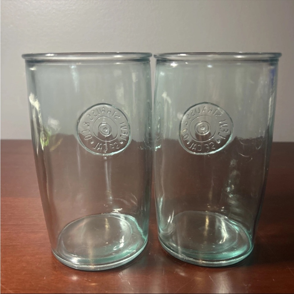 Target x Levis Strauss Glass Tall Tumblers 15 oz Set of 2